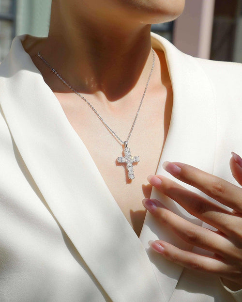 1Soul Guidance - Fashionable Jewelry Pendant Set With Moissanite S925 Sterling Silver And Platinum - plated Diamond, Moissanite Silver Jewelry Prohibit TikTok sales - Dapper All Day